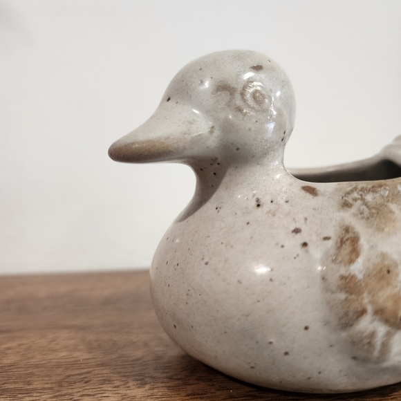 Vintage MCM 70's Duck Ceramic Planter Figurine Décor - Picture 7 of 8